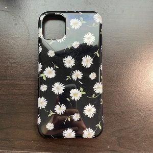 Iphone 11 phone case- from Casely, Black floral